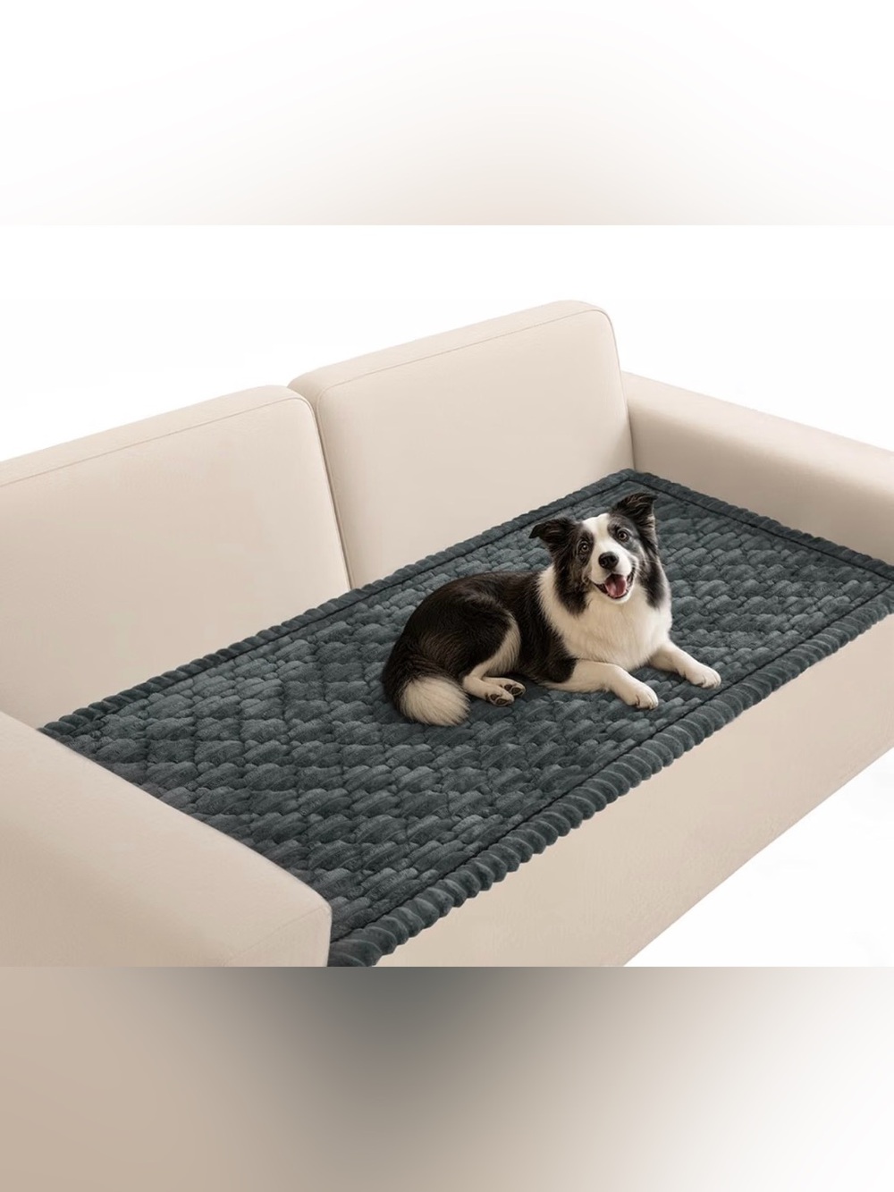 Couch Cover for Dogs Washable, Non-Slip Fuzzy Pet Couch Covers for Sofa